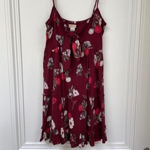 flowy tie slip on dress